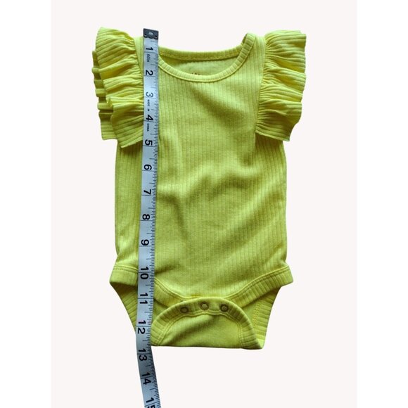 Cat Jack Baby One Piece Newborn Yellow Ruffle - Picture 6 of 9